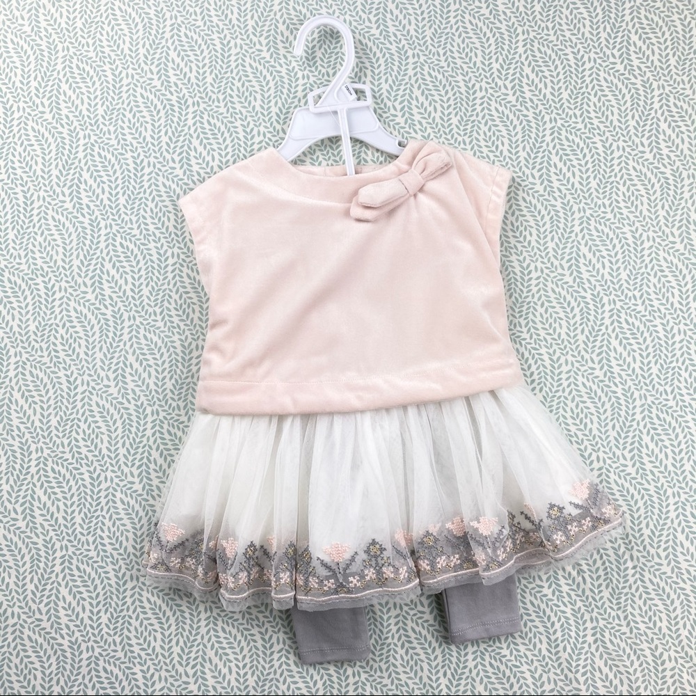 Max Studio Baby |  2-pc Dress w/ leggings Outfit